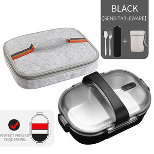 Eco, Love & Other Stuff Stainless Steel Lunch Box - 2 compartments