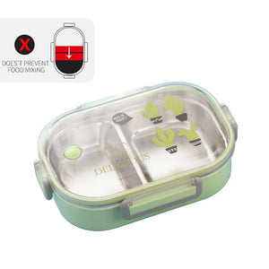 Eco, Love & Other Stuff Stainless Steel Lunch Box - 2 compartments