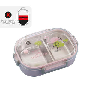 Eco, Love & Other Stuff Stainless Steel Lunch Box - 2 compartments