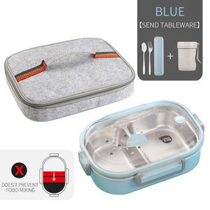 Eco, Love & Other Stuff Stainless Steel Lunch Box - 2 compartments