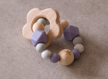 Load image into Gallery viewer, Baby Wooden Rattle &amp; Teether