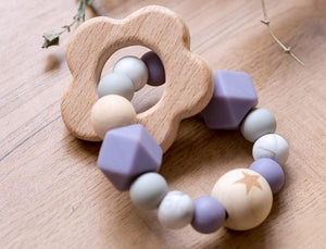 Baby Wooden Rattle & Teether