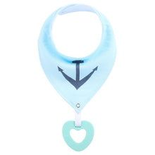 Load image into Gallery viewer, 2 Pack, Organic Cotton Baby Drool Bib &amp; Teether