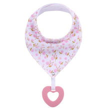 Load image into Gallery viewer, 2 Pack, Organic Cotton Baby Drool Bib &amp; Teether