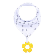 Load image into Gallery viewer, 2 Pack, Organic Cotton Baby Drool Bib &amp; Teether