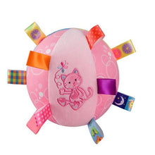 Load image into Gallery viewer, Eco, Love &amp; Other Stuff - baby&#39;s development toy - cat - pink ball - educational toy - soft - colourful 