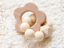 Load image into Gallery viewer, Baby Wooden Rattle &amp; Teether