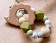 Load image into Gallery viewer, Baby Wooden Rattle &amp; Teether