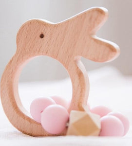 Baby Wooden Rattle & Teether