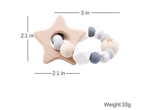 Baby Wooden Rattle & Teether