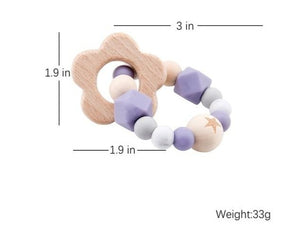 Baby Wooden Rattle & Teether