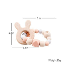 Load image into Gallery viewer, Baby Wooden Rattle &amp; Teether