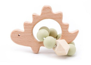 Baby Wooden Rattle & Teether