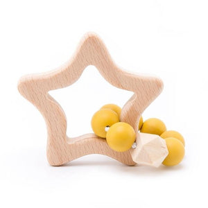 Baby Wooden Rattle & Teether