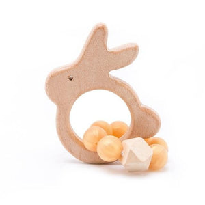 Baby Wooden Rattle & Teether