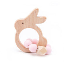 Load image into Gallery viewer, Baby Wooden Rattle &amp; Teether