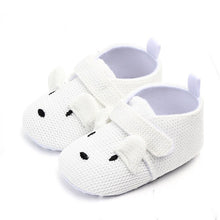 Load image into Gallery viewer, Eco, Love &amp; Other Stuff . Kids hemp shoes with cute animal print - white