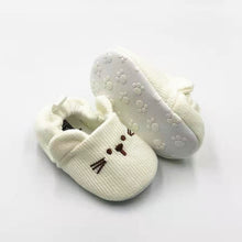 Load image into Gallery viewer, Eco, Love &amp; Other Stuff . Kids hemp shoes with cute animal print - white rabbit