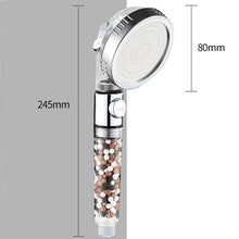 Load image into Gallery viewer, Water saving shower head with Mineral &amp; Energy Filter Balls