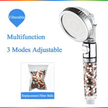 Load image into Gallery viewer, Water saving shower head with Mineral &amp; Energy Filter Balls