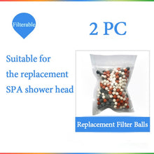 Load image into Gallery viewer, Water saving shower head with Mineral &amp; Energy Filter Balls