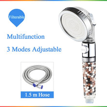 Load image into Gallery viewer, Water saving shower head with Mineral &amp; Energy Filter Balls