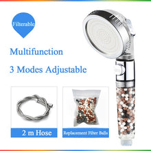 Load image into Gallery viewer, Water saving shower head with Mineral &amp; Energy Filter Balls