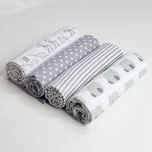 Load image into Gallery viewer, 4 PACK - Newborn Baby, Cotton, Muslin Blankets