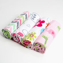 Load image into Gallery viewer, 4 PACK - Newborn Baby, Cotton, Muslin Blankets