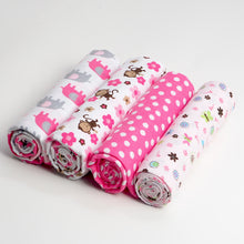 Load image into Gallery viewer, 4 PACK - Newborn Baby, Cotton, Muslin Blankets