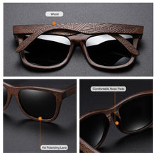 Load image into Gallery viewer, Eco, Love &amp; Other Stuff, bamboo, uv400, polarized sunglasses. Colour lenses to choose from are Black, Brown, Blue, Green, Red, Silver. BESTSELLER!