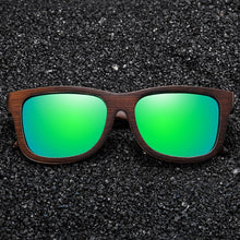 Load image into Gallery viewer, Eco, Love &amp; Other Stuff, bamboo, uv400, polarized sunglasses. Colour lenses to choose from are Black, Brown, Blue, Green, Red, Silver. BESTSELLER!