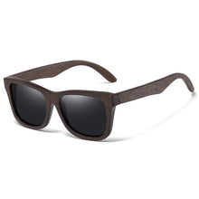 Load image into Gallery viewer, Eco, Love &amp; Other Stuff, bamboo, uv400, polarized sunglasses. Colour lenses to choose from are Black, Brown, Blue, Green, Red, Silver. BESTSELLER! These lenses are black