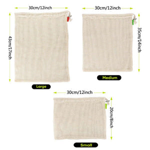 GOTS certified - 100% Organic Cotton Mesh Bags