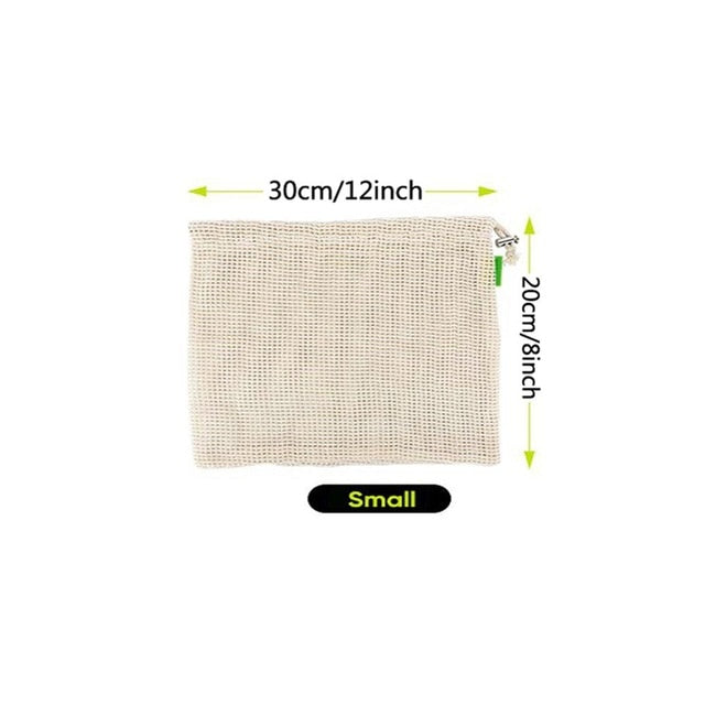 GOTS certified - 100% Organic Cotton Mesh Bags