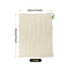 Load image into Gallery viewer, GOTS certified - 100% Organic Cotton Mesh Bags