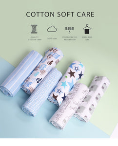 4 PACK - Newborn Baby, Cotton, Muslin Blankets