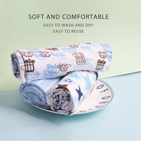 4 PACK - Newborn Baby, Cotton, Muslin Blankets