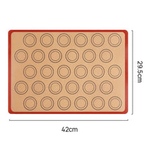 Load image into Gallery viewer, Eco, Love &amp; Other Stuff Silicone Baking Mat, reusable, durable, washable, circles in background when baking macarons, comes in different sizes and colours, starting from $37