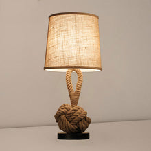 Load image into Gallery viewer, Eco, Love &amp; Other Stuff Retro, Linen table lamp