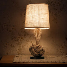 Load image into Gallery viewer, Eco, Love &amp; Other Stuff Retro, Linen table lamp