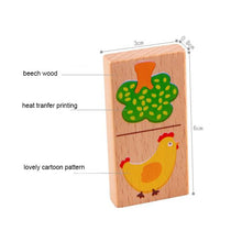 Load image into Gallery viewer, Eco, Love &amp; Other Stuff 28pcs Baby Wooden Domino Block Toys