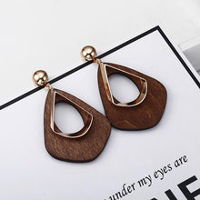 Load image into Gallery viewer, Eco, Love &amp; Other Stuff Wood Woven Hemp Rope Earrings