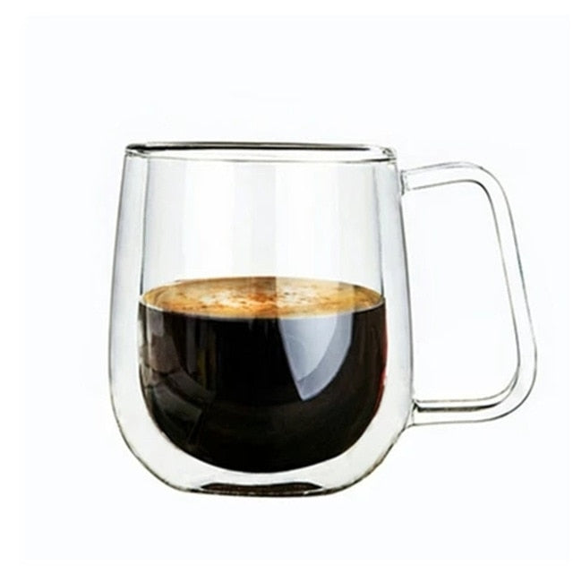 Double Wall Insulated Glasses Thermal Coffee Glass Mug Tea Cup  80/250/350/450ml