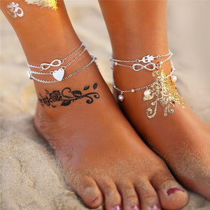 Eco, Love & Other Stuff Island Life: Ocean - Starfish Stone Beads Shells Pendant, Anklet