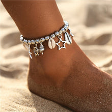 Load image into Gallery viewer, Eco, Love &amp; Other Stuff Island Life: Ocean - Starfish Stone Beads Shells Pendant, Anklet