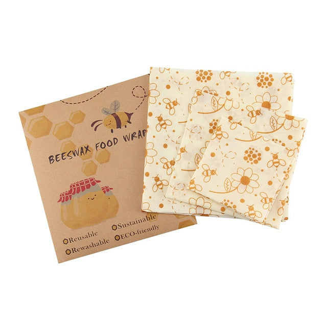 Eco, Love & Other Stuff Beeswax wraps VALUE PACK - 3 pack