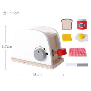 Eco, Love & Other Stuff Wooden Kitchen Toys - coffee machine, toaster, food mixer