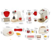 Load image into Gallery viewer, Eco, Love &amp; Other Stuff Wooden Kitchen Toys - coffee machine, toaster, food mixer